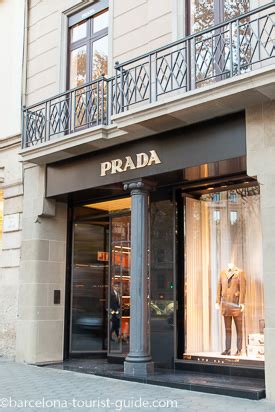 Prada Shops in Barcelona .